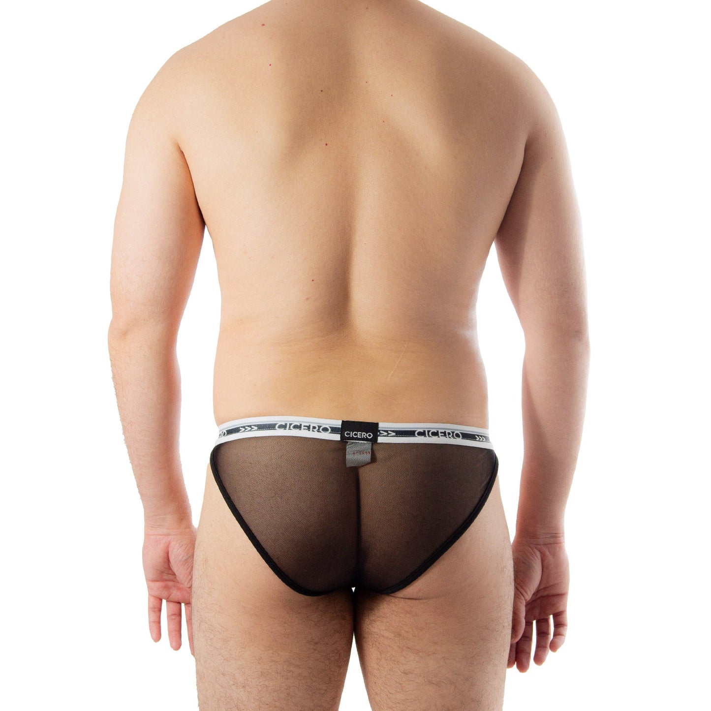 SB0062 Brief Bikini Midnight Veil Mesh negro total skinit