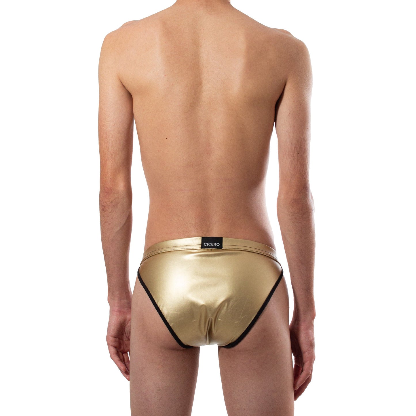 SB0075 Brief Bikini Golden Whisper vinipiel dorado