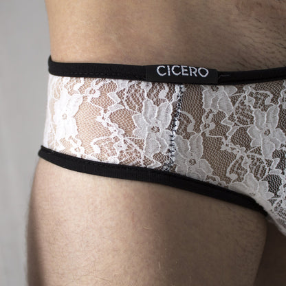 SL0021 Slip Encaje Blanco