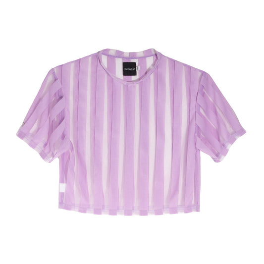 CT0005 Crop top Rayas transparencia Lila