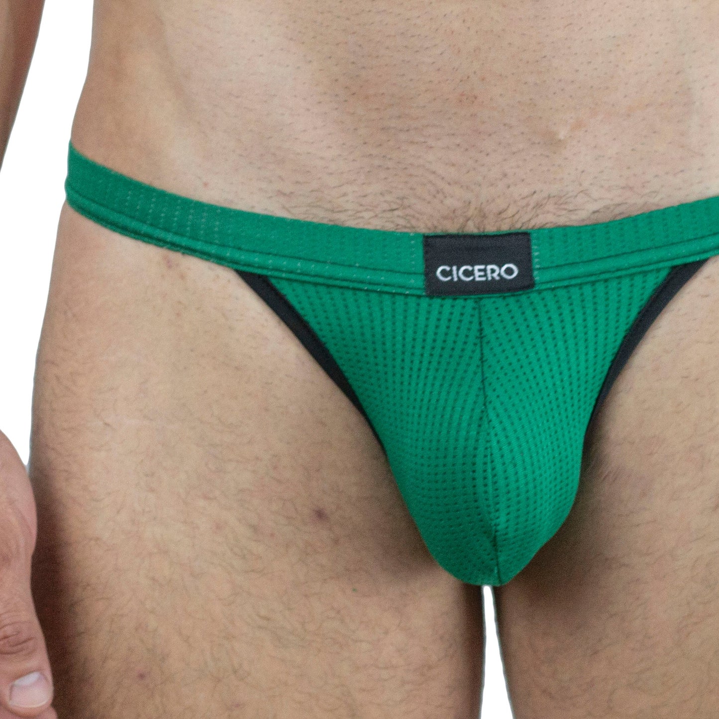 SB0001 Brief bikini verde unwet