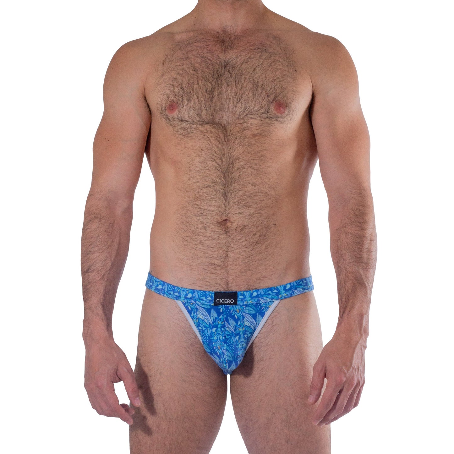 SB0023 Brief Bikini Ahau Cuzama figuras de estampados azules sublimado  skinit