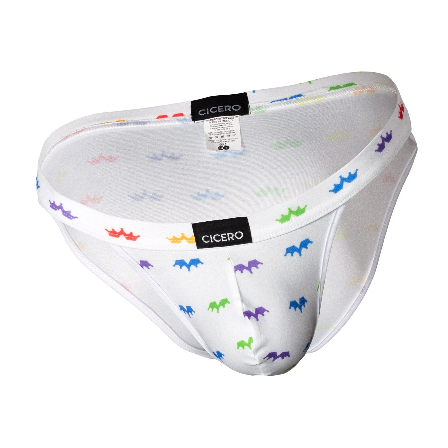 SB0029 Brief Bikini KINGSPRIDE Confetti Crown coronas de colores SkinIt cicero