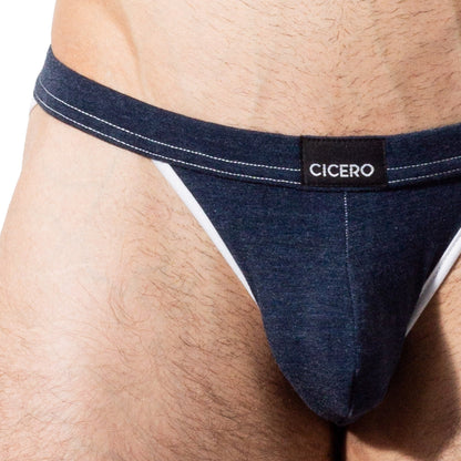 SB0031 Brief bikini azul mezclilla comfort
