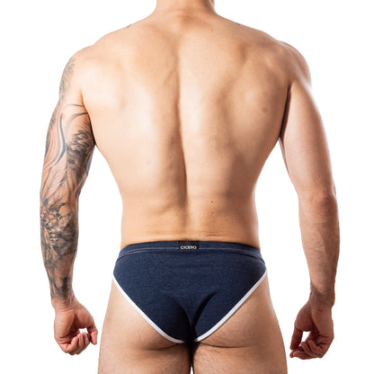 SB0031 Brief bikini azul mezclilla comfort