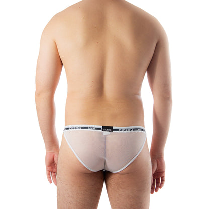 SB0061 Brief Bikini Ivory Whisper Mesh blanco total skinit