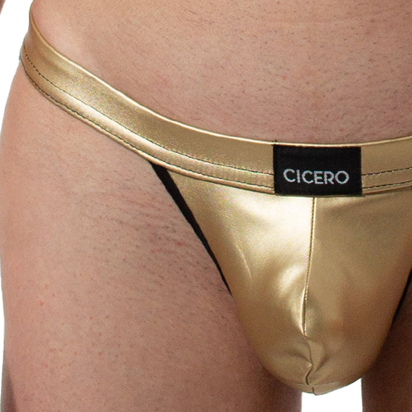 SB0075 Brief Bikini Golden Whisper vinipiel dorado