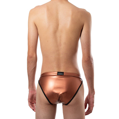 SB0076 Brief Bikini Copper Temptation vinipiel cobre