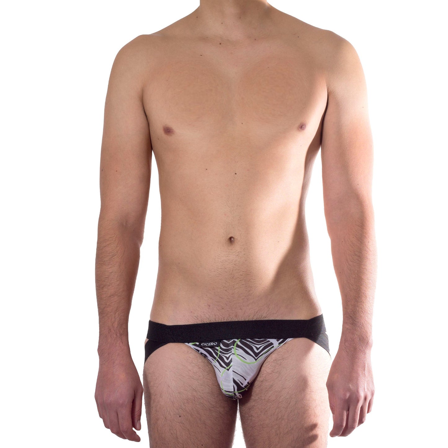 SD0014 Jockstrap Suspensorio Doble Animal Print Cebra Hypnotic & Wild Alexanders King