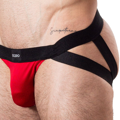 SD0025 Suspensorio doble Rojo cereza bies rojo skinit