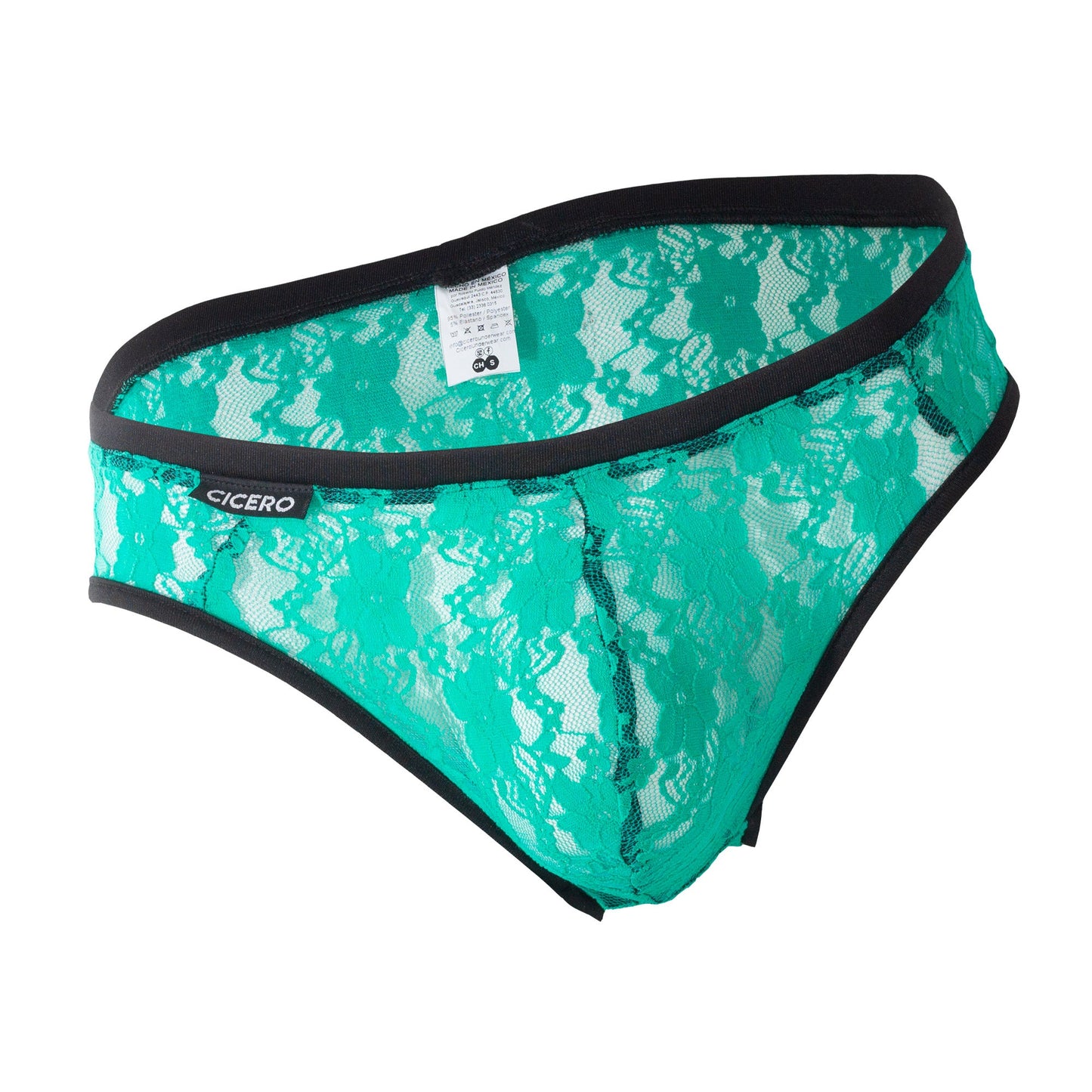 SL0023 Slip Encaje Verde