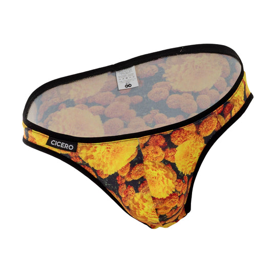 SL0095 Slip Cempasuchil estampado flores amarillo naranja SKINIT