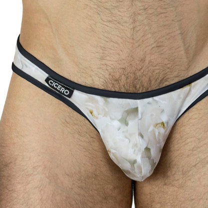 SL0098 Slip Perfume de Gardenias estampado flores blanco skinit