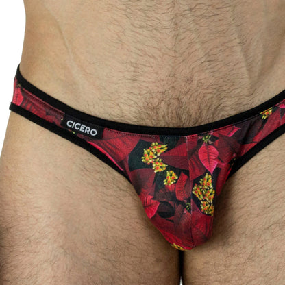 SL0099 Slip Noche muy Buena estampado flores rojo skinit