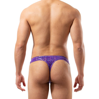 TX0039 Tanga Fantasy Night morado con estampado brillante skinit
