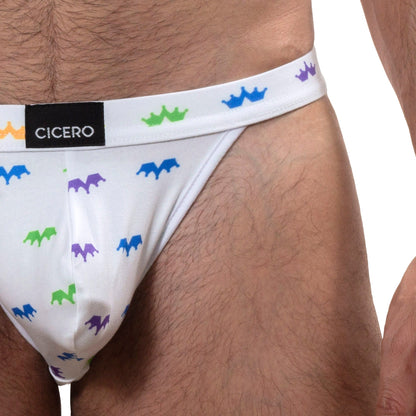 SB0029 Brief Bikini KINGSPRIDE Confetti Crown coronas de colores SkinIt cicero